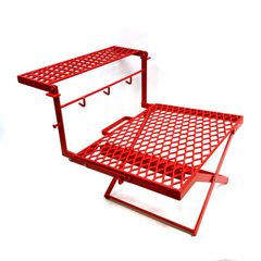 ネイチャートーンズ The Folding Multi Stand II マルチスタンド II レッド MS2-R キャンプ アウトドア BBQ 2段ラック NATURE TONES◇TA2630