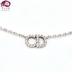 DIOR ディオール Clair D Lune クレール ディー リュヌ ネックレス ホワイト クリスタル CDシグネチャー シルバートーンメタル 全長49.5㎝ N0717CDLCY_D102 現行品
