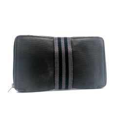 美品 エルメス 二つ折り財布 フールトゥ ラウンドファスナー キャンバス グレー 美品 エルメス 二つ折り財布 フールトゥ ラウンドファスナー