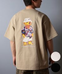 【ムラスポ公式】新品 GRIZZLY グリズリー 半袖 Tシャツ メンズ バックプリント ALOHA BEAR G25SS1401 ムラサキスポーツ限定