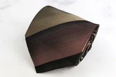 ニジュウサンク ブランド ネクタイ ストライプ柄 シルク PO メンズ カーキ 23区 【中古】のサムネイル