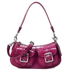コーチ バッグ COACH パテントレザー アシュトン バゲット 2way クロスボディ 斜め掛け ショルダー ハンドバッグ ピンク CV943