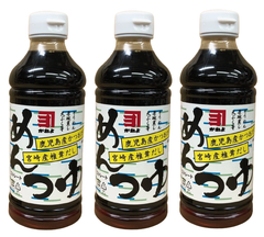 鹿児島　かねよのめんつゆ　500ml×３本組　賞味期限満タン
