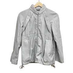 CHANEL(シャネル) ブルゾン サイズ34 S レディース - P17555 グレー 長袖/ジップアップ/スポーツライン/春/秋