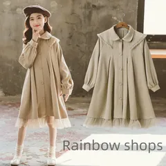 【新品未使用】子供服 ワンピース ドレス キッズ 女の子春 秋 長袖 カジュアル キッズワンピース 入学式 子供服 ガールズ フォーマルワンピース 長袖 普通着 七五三 卒園式 入学式 発表会 結婚式  xlcp65