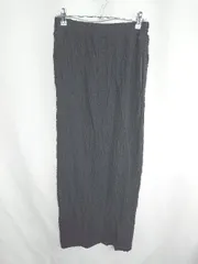 ◇ LOWRYS FARM ローリーズファーム スリット入り ロング丈 タイト スカート サイズF ブラック レディース E  【1407180016309】