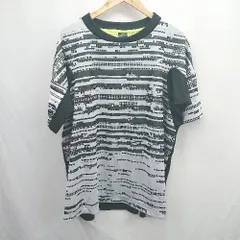 ◇ ⊂ adidas アディダス メッシュ 半袖 Tシャツ 表記なし ライトグレー ブラック メンズ E  【1506110004802】