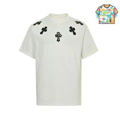 【今日WTO】Chrome Hearts Leather Patch Cross Tee-YG92