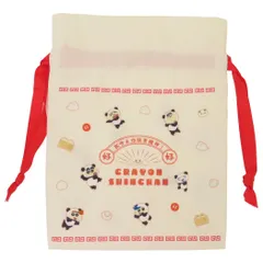 【メール便】クレヨンしんちゃん 巾着袋 きんちゃくポーチ 中華しんちゃん パンダ ティーズファクトリー 小物入れ アニメキャラクター グッズ 