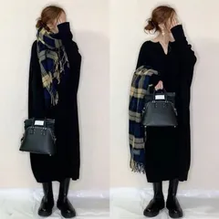 ワンピース レディース 即購入OK 長袖 ニットワンピ ロング丈 ロングワンピ Vネック 体型カバー ゆったり シンプル カジュアル おしゃれ 無地 かわいい 20代 30代 40代 50代 秋 冬 通勤 通学 xzzhang708