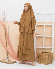 スリムロングドレスセット- Yasmina Woman Dress Muslim Dress Long Dress Maxi Dress Woman Brief Style Muslim Abaya Muslim