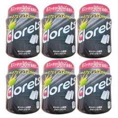 クロレッツXP シャープミントボトルR 140g 6個セット ボトルガム 黒のボトルのサムネイル