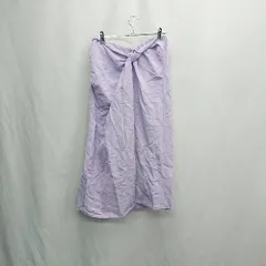 ◇ Θ GALLARDAGALANTE 無地 膝下丈 フレア スカート サイズ2 パープル系 レディース E  【1505220009240】