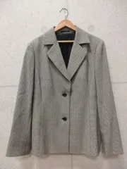 【美品】BURBERRY LONDON バーバリーロンドン セットアップ ジャケット スカート スーツ 総柄 裏地 背抜き グレー系 サイズ42 オケージョン セレモニー