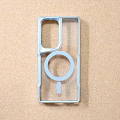 Galaxy s25 ultra用　スマホケース(シルバーメタリック）