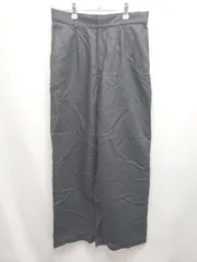 ◇ ⊂ MUJI 無印良品 ムジルシ ワイド パンツ サイズL ブラック系 レディース E  【1507230012869】