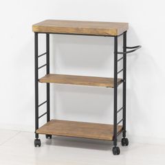 wood・OSBシートインダストリアル男前3段ワゴン - メルカリ
