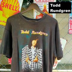 Todd Rundgren トッド・ラングレン 2nd Wind 1991年 ツアー Tシャツ XL相当 両面プリント 黒 ブラック フェード 10695