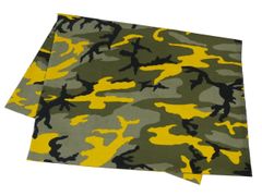 ノンリップ生地 イエローバンブルビーカモ 綿100％ 200cm×153cm 新品