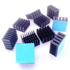 新品 Easycargo 10個アルミニウムヒートシンク 20mm x 20mm x 10mm + 適用3 M 8810熱伝導性粘着テープ冷却クーラーGPUチップVRAM VGA RAM (20mmx20mmx10mm) ES-10B202010