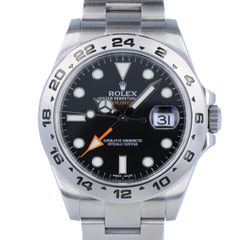 【ROLEX】ロレックス エクスプローラー2 216570 ランダム番 黒文字盤 ブラック文字盤 42mm SS ステンレススチール 自動巻き オートマ メンズ 腕時計 時計 【中古】 USED-A 【9356】