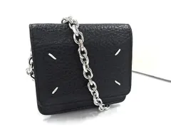 ■新品■未使用■ Maison Margiela メゾン マルジェラ レザー ショルダーバッグショルダーウォレット レディース ブラック系 FN1799のサムネイル