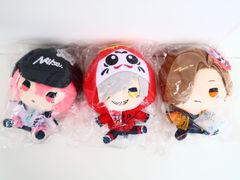 3点セット だるまいずごっど・ありさか・nqrse もちどる ぬいぐるみ 大妖怪×ローソン Loppi・HMV限定