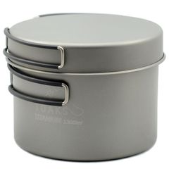 TOAKS　正規代理店　アウトドア　軽量化　チタンパンと1300mlチタンポットのセット　CKW-1300