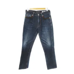 ブルーモンスタークロージング BLUE MONSTER CLOTHING デニムパンツ ジーンズ ストレート ウォッシュ加工 M 青 ブルー インディゴ /MN17