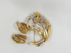 CO コスモセビアン ヴィンテージ イヤリング ブローチ セット