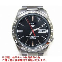 ※併売商品※◆中古状態良好◆SEIKO【セイコー】 セイコー5 デイデイト ステンレス 黒文字盤 メンズ腕時計 裏スケ 自動巻き　M1060