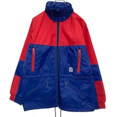 K.WAY ジップアップ ナイロンジャケット キッズ 160～ ブルー レッド 古着卸 アメリカ仕入 a610-7410