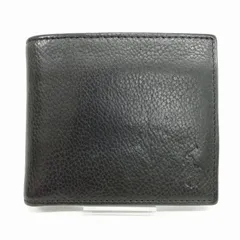 ポロ ラルフローレン POLO RALPH LAUREN 2つ折り 財布 ウォレット 小銭入れあり 美品 ブラック