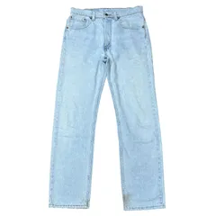 LEVI'S 505 90'S アメリカ製 ボタン裏532 赤文字 ハイウエスト テーパードデニム ライトブルー サイズW32 メンズL リーバイス