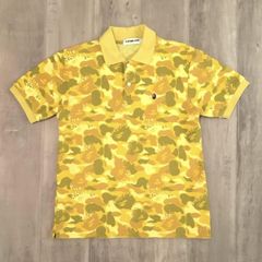 ☆激レア☆ APE 鹿児島 店舗 限定 カラーカモ ポロシャツ M シャーク 