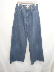 ◇ ⊂ CECIL McBEE セシルマクビー デニム ワイド パンツ サイズM ネイビー系 レディース E  【1506250013443】