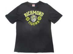 オーストラリアンフットボール リッチモンド・タイガース プリントTシャツ M 黒×黄 USA古着