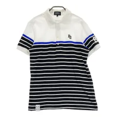 サイズ：4 PEARLY GATES パーリーゲイツ  半袖ポロシャツ ボーダー柄 ブラック系 [240101452704] ゴルフウェア メンズ ストスト