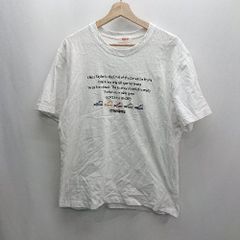 ◇ ⊇ Φ CONVERSE コンバース ロゴプリント 半袖 Tシャツ サイズXL ホワイト系 レディース メンズ E 【1501160034236】