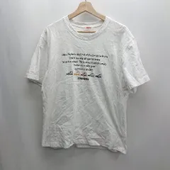 ◇ ⊇ Φ CONVERSE コンバース ロゴプリント 半袖 Tシャツ サイズXL ホワイト系 レディース メンズ E  【1501160034236】