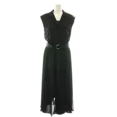 マイストラーダ Mystrada レースはぎワンピース ミモレ ロング ノースリーブ 38 黒 ブラック /AT ■OS