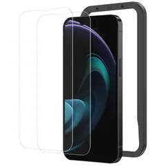 【特価セール】フィルム 保護 ガイド枠付き ガラス 強化 2枚セット 用 iPhone13promax NSP21H286 ガラスフィルム NIMASO