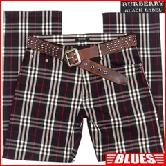 BURBERRY BLACK LABE バーバリーブラックレーベル ノバチェック パンツ メンズ 黒 W30 バーバリー_ウエスト73cmから77cm一覧←SEULB屋着古← JJ1128