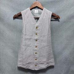 anatomica アナトミカ　リネン サガンベスト ジレ サイズS ANATOMICA アナトミカ SAGAN VEST / LINEN リネン100% サガン