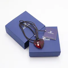 良品 箱付 スワロフスキー ペンダント クリスタルハート レディース YUM 2000000 NSK