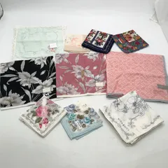 ◎I557【未使用】ブランド ハンカチ 10枚 まとめ売りNINA RICCI/KENZO/Dior/daniel couthures paris/MARGARET HOWELL idea/perre cardin paris(ma)