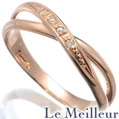 スカラベ SCARABE リング 指輪 ダイヤモンド K18PG 9号 中古 プレラブド 返品OK