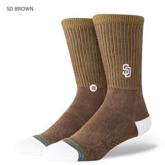 STANCE SOCKS スタンス ソックス BAGS バッグス A556A25B 靴下 メジャーリーグ公式 MLB チームソックス ロゴ 野球 ベースボール ユニセックス レディース メンズ 新品 国内正規品 【サイズ / L：25.5-29cm】