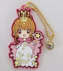 【中古】キーホルダー・マスコット(キャラクター) 木之本桜(王冠) キャラクターラバーチャーム 「一番くじ カードキャプターさくら～さくらのフォーチュンマジック～」 H賞