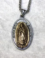 グアダルーペの聖母マリア　ペンダントネックレス TypeD サージカルST